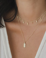 Isla Rectangle Necklace Gold