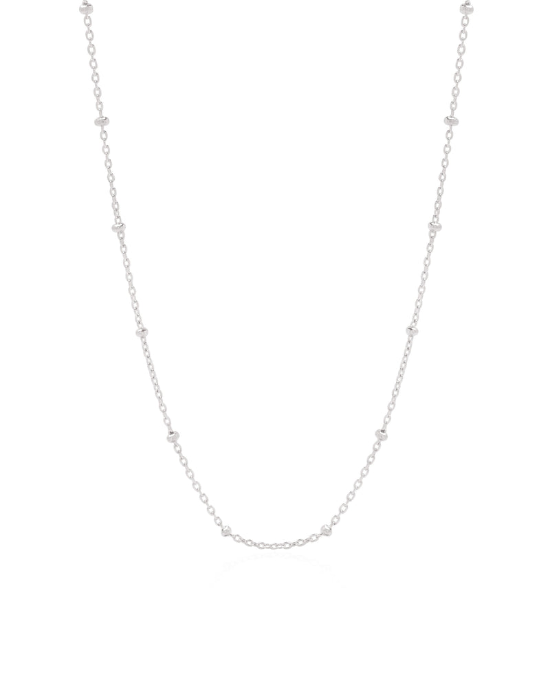 Bobble Chain Necklace Silver
