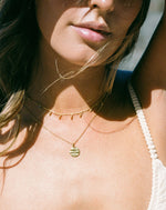 Isla Circle Necklace Gold