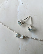 Aurora Aquamarine Necklace Silver