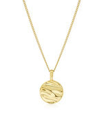 Isla Circle Necklace Gold