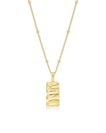 Isla Rectangle Necklace Gold