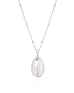Pandawa Cowrie Shell Necklace Silver - Seconds