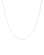 Rope Chain Necklace Silver