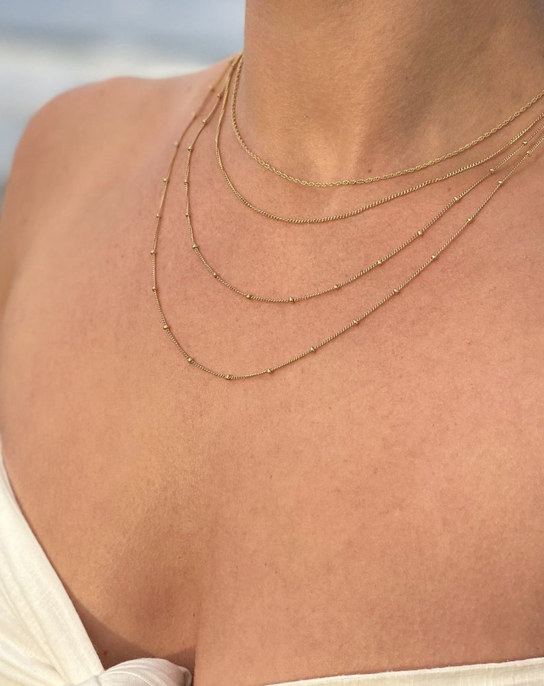 Rope Chain Necklace Gold