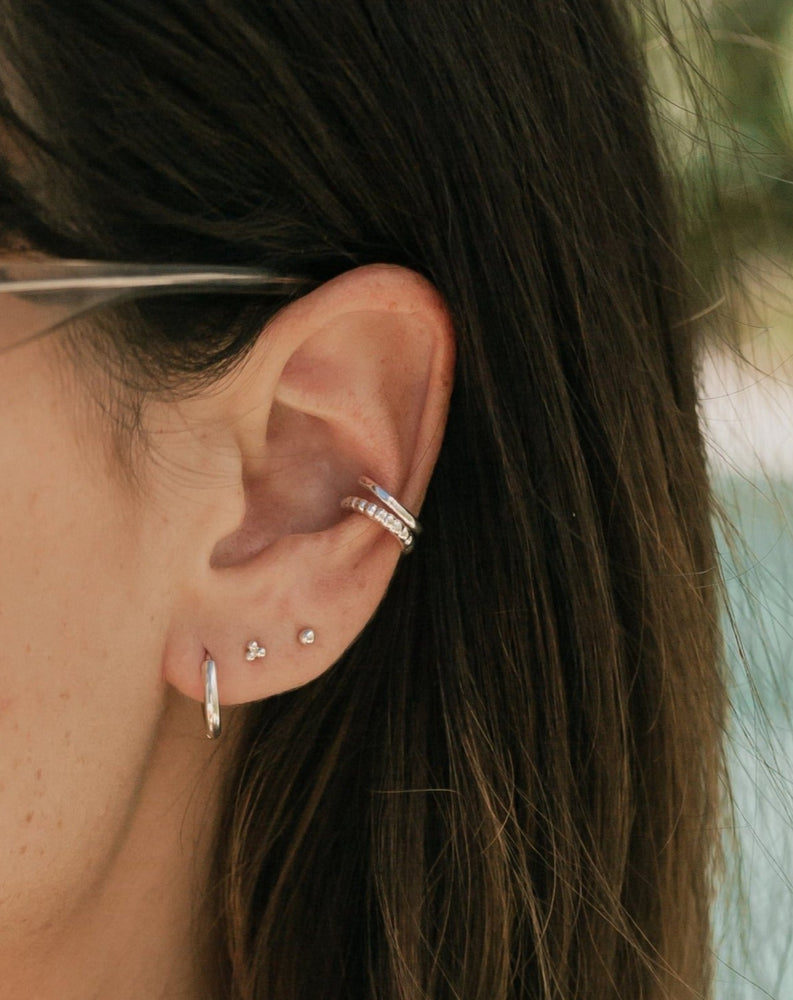 Esme Huggie Hoops Silver