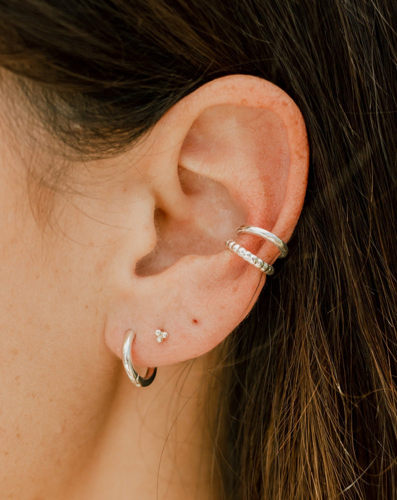 Esme Huggie Hoops Silver