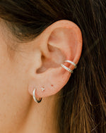 Esme Huggie Hoops Silver