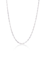Malia Rope Necklace Silver