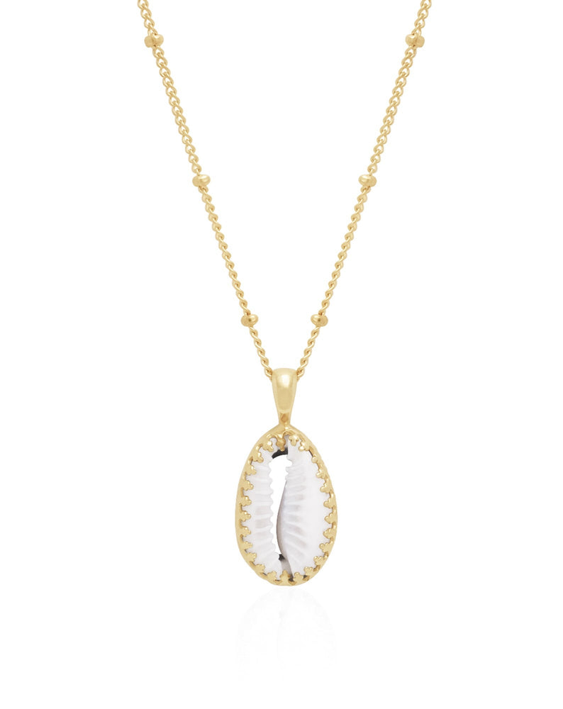 Pandawa Cowrie Shell Necklace Gold