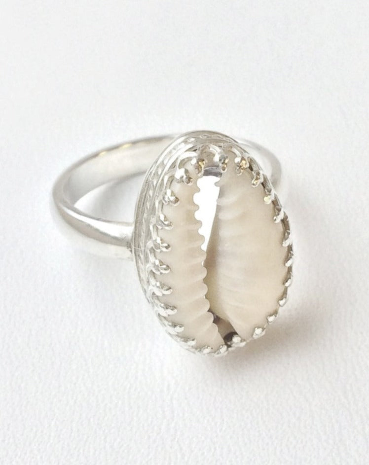 Pandawa Cowrie Shell Ring - Caja Jewellery