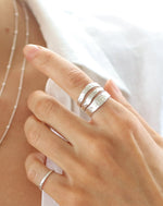Wanaka Ring Silver Back Caja Jewellery Mountain Ring Handmade New Zealand