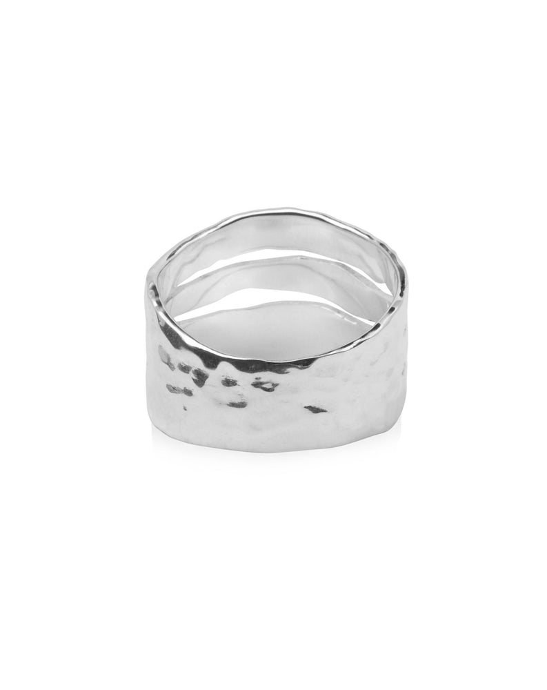 Wanaka Ring Silver Back Caja Jewellery Mountain Ring Handmade New Zealand